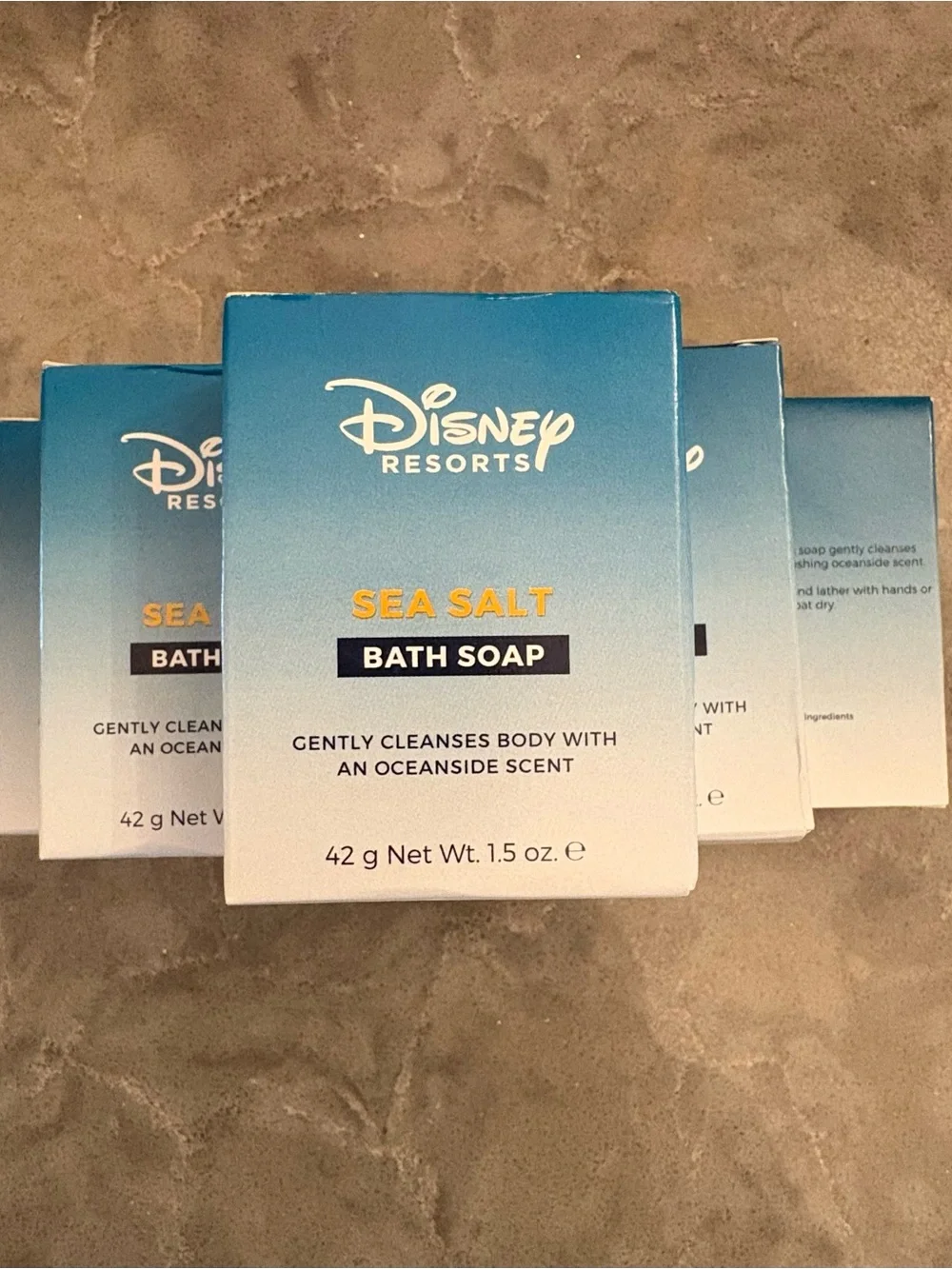 Disney Sea Salt Bath Soap - Blue and White Packaging Lot of 6